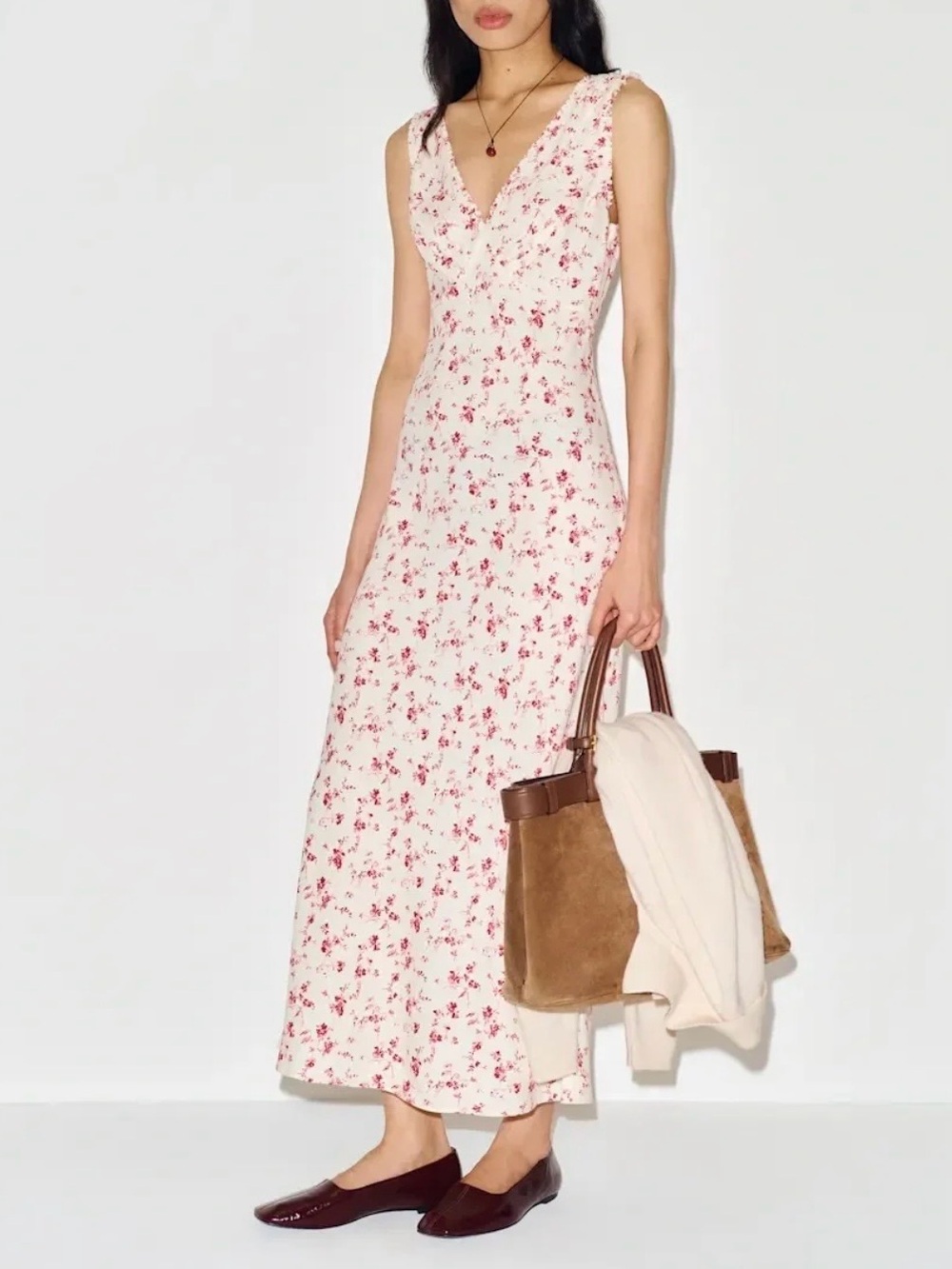 Reformation Anna-Claire Dress In rosalie, NEW WITHOUT TAGS, NEVER WORN, NO FLAWS